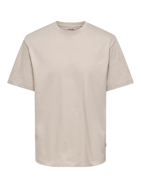 ONLY & SONS Fred Life RLS SS T-shirt - Silver Lining